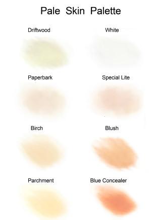 Bluebird Pale Skin Ink Palette
